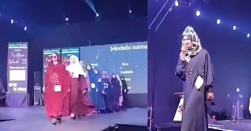 Burqa-Clad students walk on ramp in Muzzafarnagar college fashion show; Video sparks row