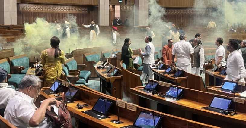 parliament security breach lok sabha security breach India