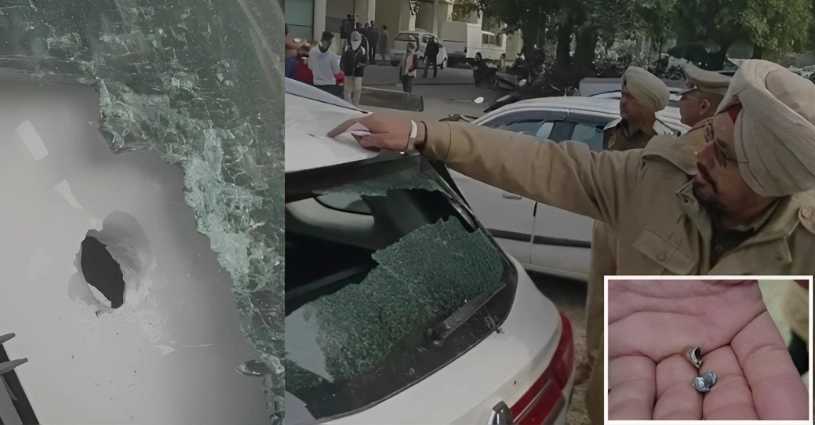 shots-fired-jalandhar-travel-agent-car-shot-unknown-assailants-bus-stand jalandhar news public nuisance