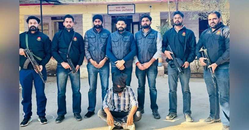 Kailash Khichan, Wanted in UAPA case from Rajasthan, Punjab AGTF, Punjab Police, Major Criminal arrested, Anti-Gangster Task Force, Harvinder Singh Rinda, Gaurav Yadav