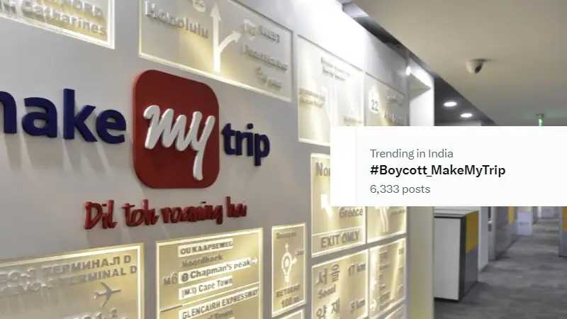 India Trending Boycott-MakeMyTrip