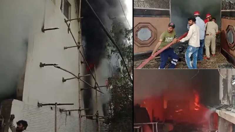 Punjab Jalandhar-UMA-Sports-Factory Fire-in-Jalandhar