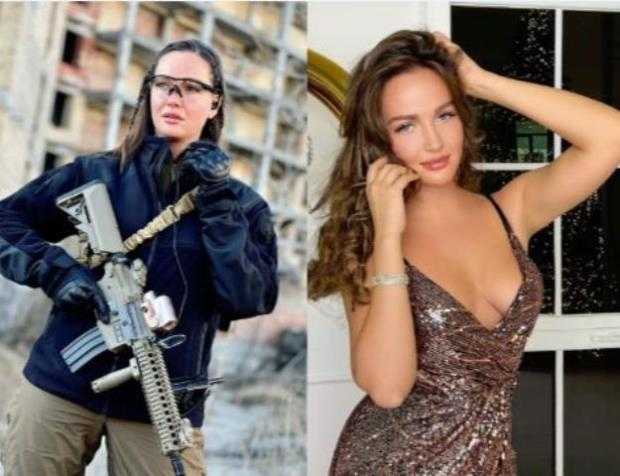 Former-Miss-Ukraine Anastasiia-Lenna Anastasiia-Lenna-picks-up-guns