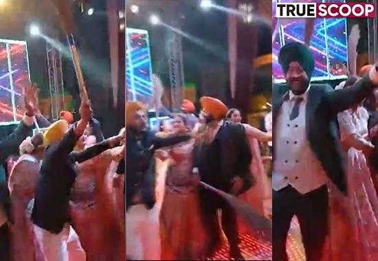 Viral-Video-Groom-dances-with-broom Viral-video-groom-dances-with-broom-in-wedding Punjab-Elections-2022