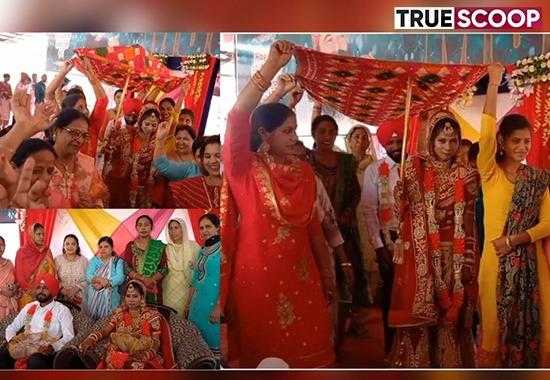 Bride-takes-groom-home Baghapurana-bride Dera-Sirsa