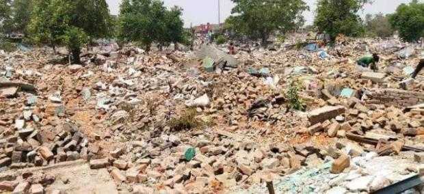 Chandigarh-administration LARGEST-SLUM-COLONY-DEMOLISHED largest-slum-cluster