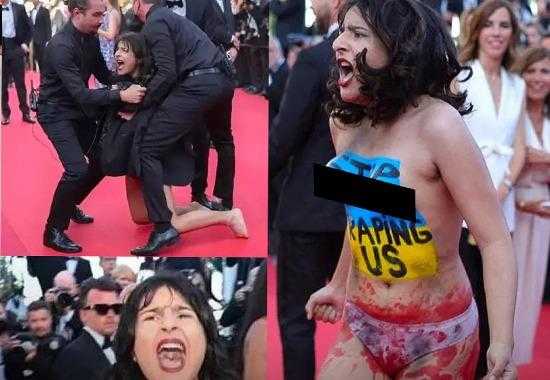 Cannes-2022 Topless-Ukraine-Woman Topless-Ukraine-Woman-Cannes
