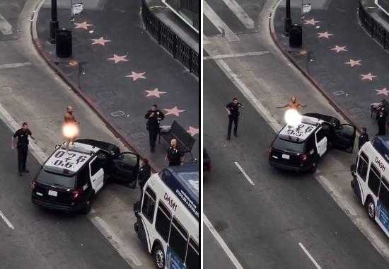 LAPD-Naked-Dancing-Man-Viral-Video Naked-LAPD-Dancing-Man Naked-Man-Hollywood-LAPD-Viral-Video