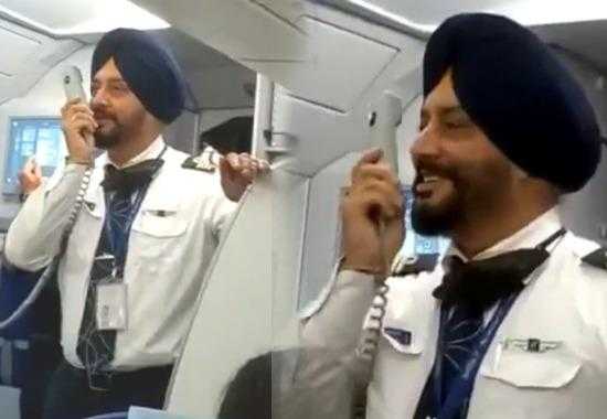 Sikh-Pilot-Viral-Video Indigo-Sikh-Pilot-Viral-Video Sikh-Pilot-Announcement-Viral-Video