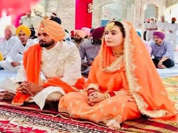 Mandeep-Singh-Narinder-Kaur-marriage CM-Mann Gurpreet-Kaur