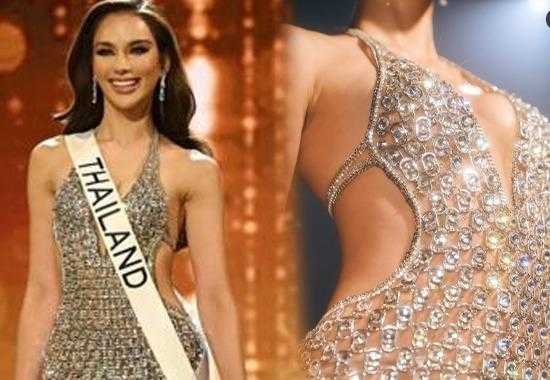Miss-universe-wears-dress-made-of-can-tabs Miss-Universe-Thailand-Anna-Sueangamiam miss-universe