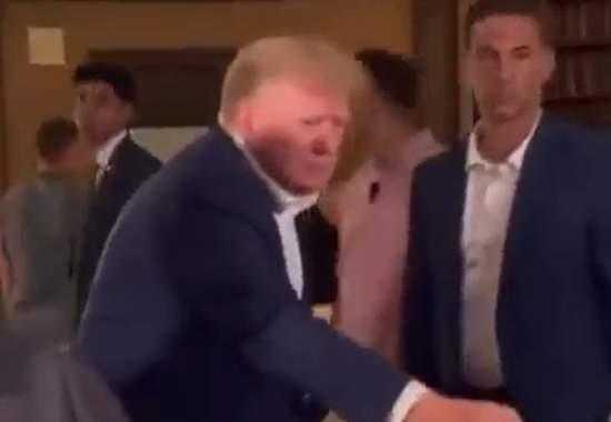 Donald-Trump-wedding-gatecrash Donald-Trump-wedding-gatecrash-Video Donald-Trump-New-Jersey-Wedding