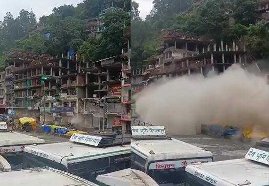 Kullu-Buildings-Collapse Kullu-Buildings-Collapse-Video Himachal-Pradesh-Buildings-Collapse